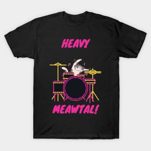 metal drummer cat T-Shirt